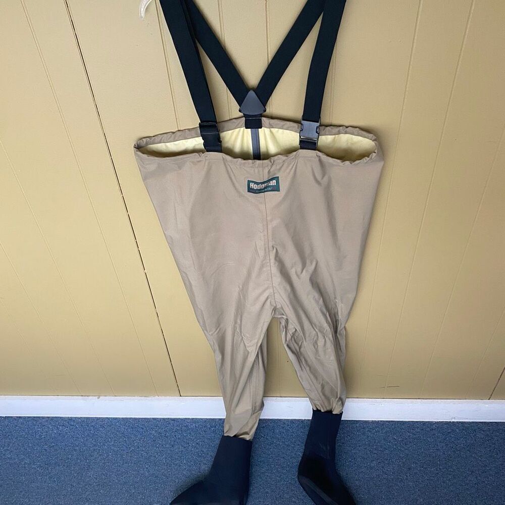 Hodgman streamlite men XL fishing/chest waders w/stocking foot black & tan